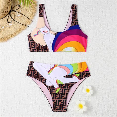 fendi bathing suit replica|fendi neon bikini.